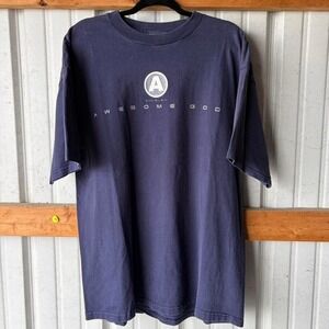 Awesome God T Shirt Mens XXL 90s Vintage Christian Graphic Tee Black Religious